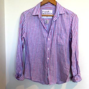 Frank & Eileen striped "Barry" linen button down